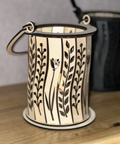 lanterne motif floral