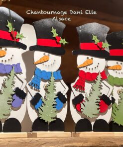 Bonhomme de Neige avec son sapin