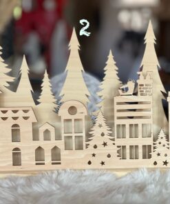 Alternative view of décor de village de Noël