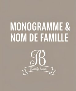 Monogramme & nom de famille