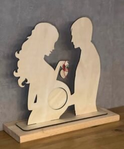 Porte échographie en bois