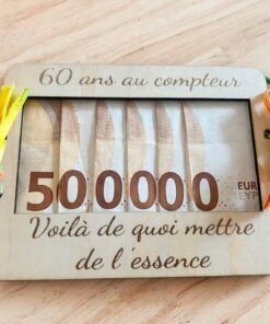 porte billets en bois personnalisable
