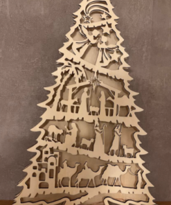 Sapin de Noël Lumineux Crèche Nativité – Image 2