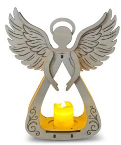Ange lumineux avec bougie led – Image 2